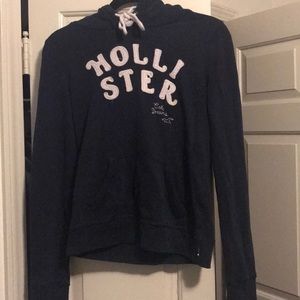 Hollister Navy Hoodie. Size Medium.
